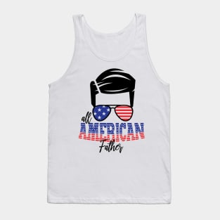 4th of July All American Father Tank Top